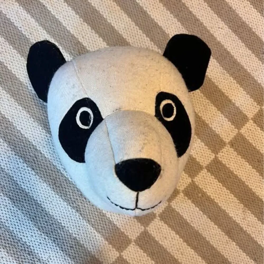 Felt Animal Head Set Wall Decor - tiger, panda bear, shark